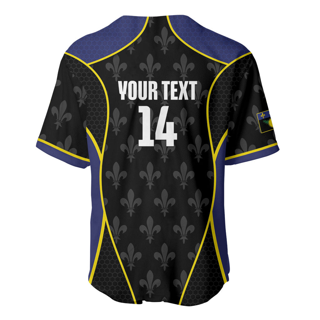Guadeloupe Football Custom Baseball Jersey Allez Les Gwada Boys Flag Color