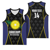 Guadeloupe Football Custom Basketball Jersey Allez Les Gwada Boys Flag Color