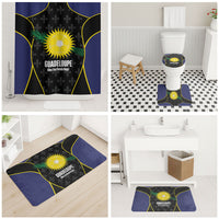 Guadeloupe Football Bathroom Set Allez Les Gwada Boys Flag Color