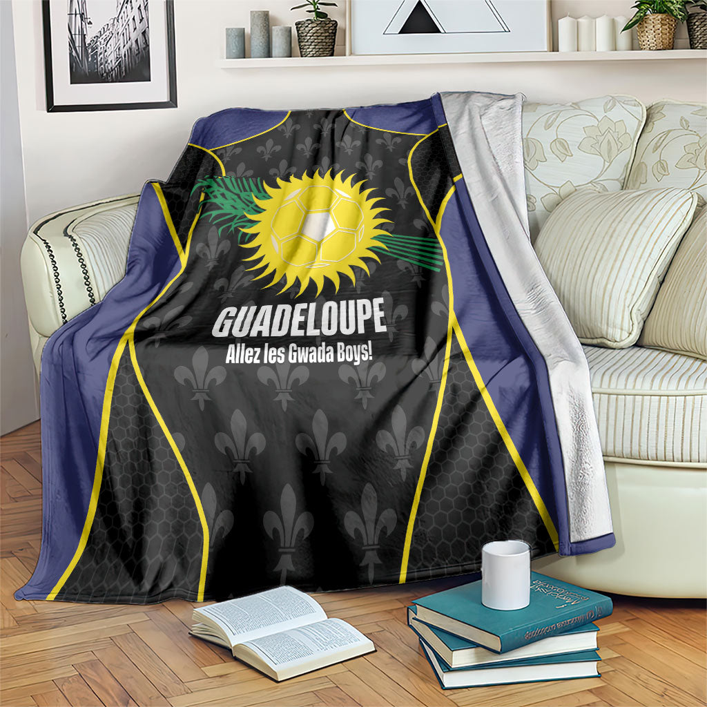 Guadeloupe Football Blanket Allez Les Gwada Boys Flag Color