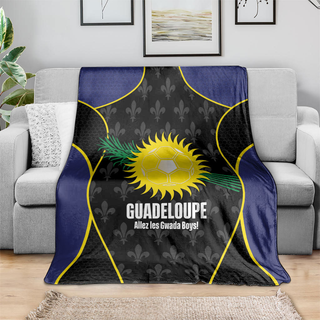 Guadeloupe Football Blanket Allez Les Gwada Boys Flag Color
