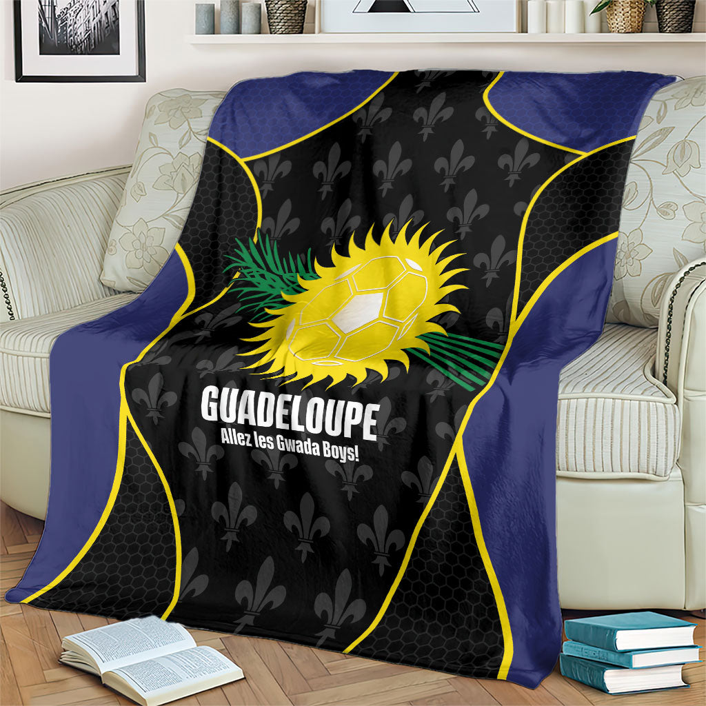 Guadeloupe Football Blanket Allez Les Gwada Boys Flag Color