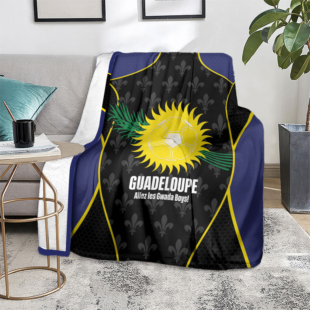 Guadeloupe Football Blanket Allez Les Gwada Boys Flag Color