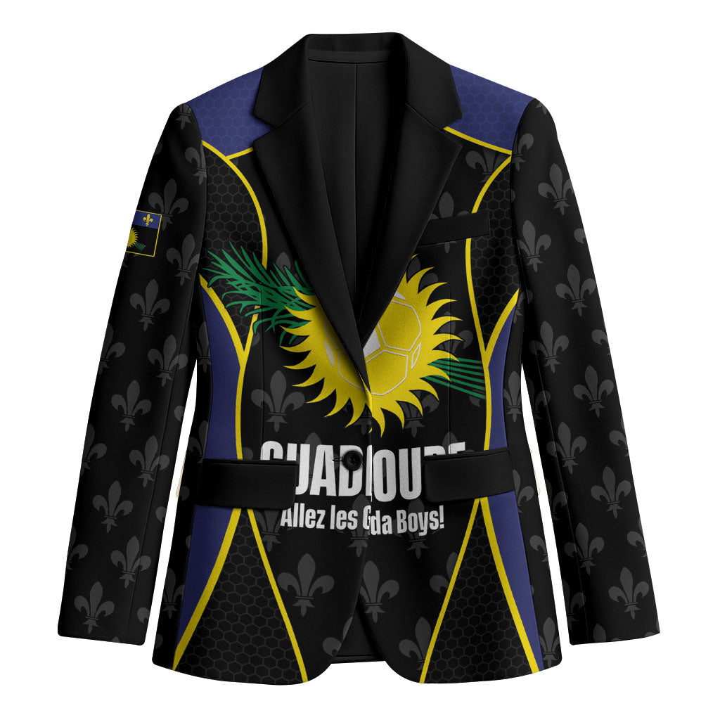 Guadeloupe Football Custom Blazer Allez Les Gwada Boys Flag Color