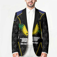 Guadeloupe Football Custom Blazer Allez Les Gwada Boys Flag Color