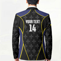 Guadeloupe Football Custom Blazer Allez Les Gwada Boys Flag Color