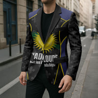 Guadeloupe Football Custom Blazer Allez Les Gwada Boys Flag Color