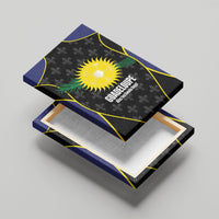 Guadeloupe Football Canvas Wall Art Allez Les Gwada Boys Flag Color