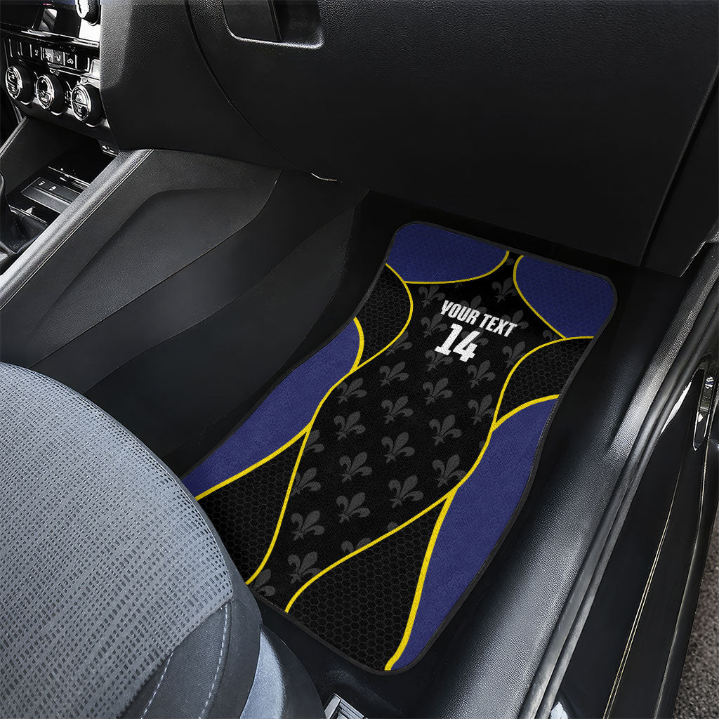 Guadeloupe Football Custom Car Mats Allez Les Gwada Boys Flag Color