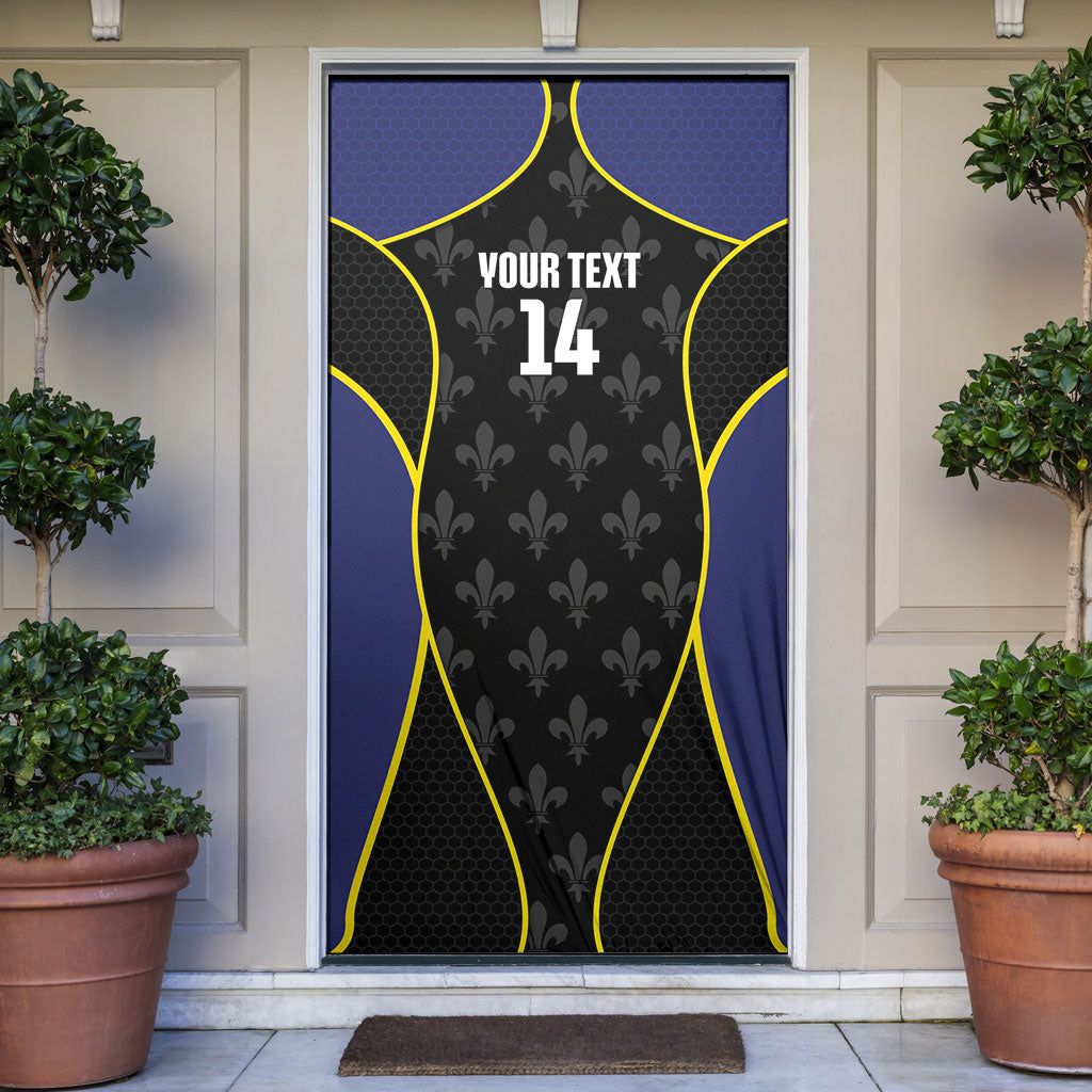 Guadeloupe Football Custom Door Cover Allez Les Gwada Boys Flag Color