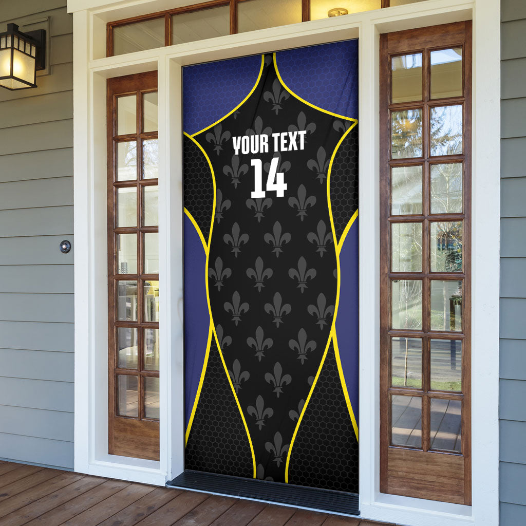 Guadeloupe Football Custom Door Cover Allez Les Gwada Boys Flag Color