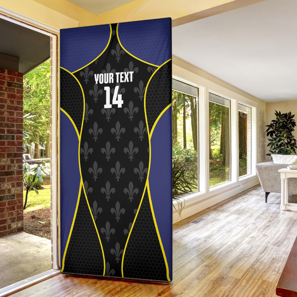 Guadeloupe Football Custom Door Cover Allez Les Gwada Boys Flag Color