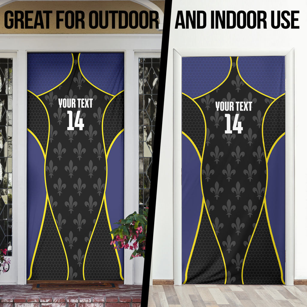 Guadeloupe Football Custom Door Cover Allez Les Gwada Boys Flag Color