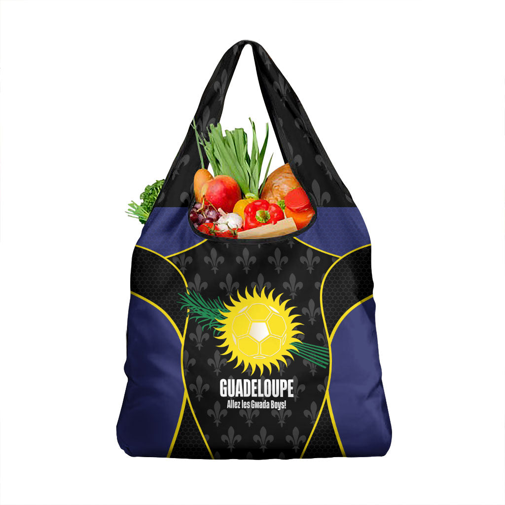 Guadeloupe Football Grocery Bag Allez Les Gwada Boys Flag Color