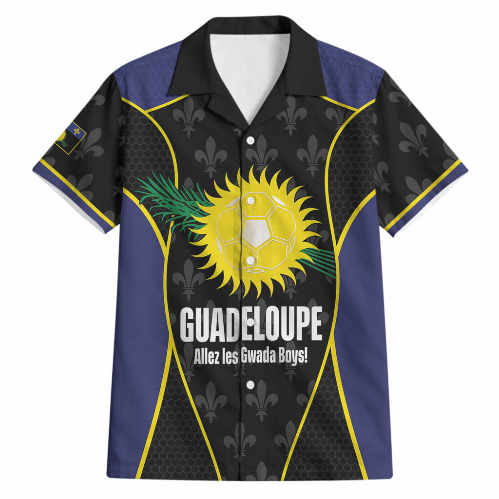 Guadeloupe Football Custom Hawaiian Shirt Allez Les Gwada Boys Flag Color
