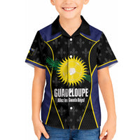 Guadeloupe Football Custom Hawaiian Shirt Allez Les Gwada Boys Flag Color