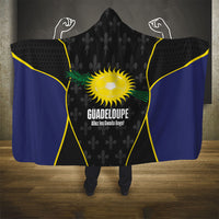 Guadeloupe Football Hooded Blanket Allez Les Gwada Boys Flag Color
