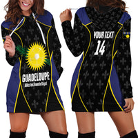 Guadeloupe Football Custom Hoodie Dress Allez Les Gwada Boys Flag Color