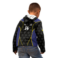 Guadeloupe Football Custom Kid Hoodie Allez Les Gwada Boys Flag Color