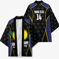 Guadeloupe Football Custom Kimono Allez Les Gwada Boys Flag Color