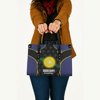 Guadeloupe Football Leather Bag Allez Les Gwada Boys Flag Color