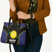 Guadeloupe Football Leather Bag Allez Les Gwada Boys Flag Color