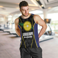 Guadeloupe Football Custom Men Tank Top Allez Les Gwada Boys Flag Color