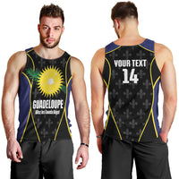 Guadeloupe Football Custom Men Tank Top Allez Les Gwada Boys Flag Color