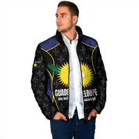 Guadeloupe Football Custom Padded Jacket Allez Les Gwada Boys Flag Color