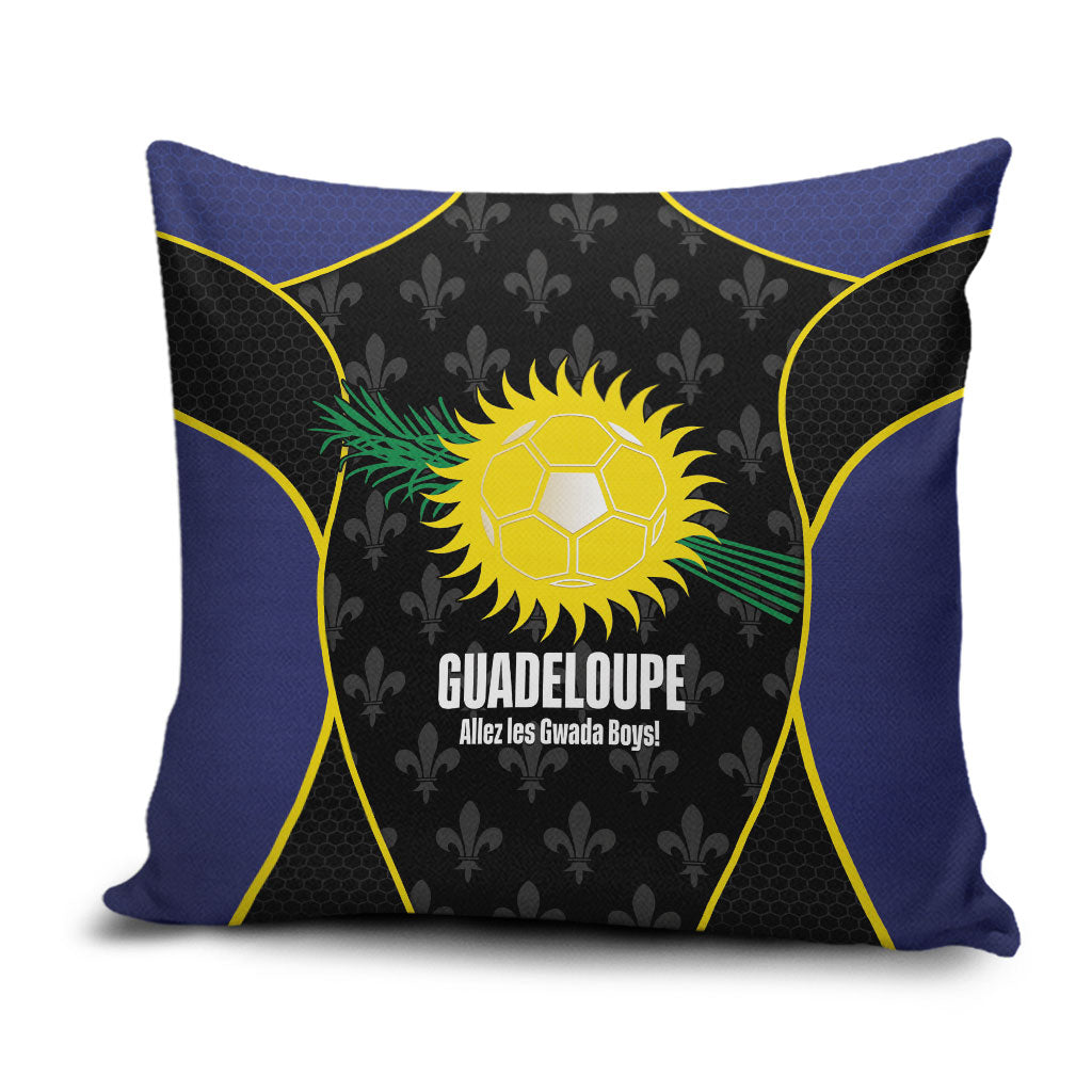Guadeloupe Football Pillow Cover Allez Les Gwada Boys Flag Color