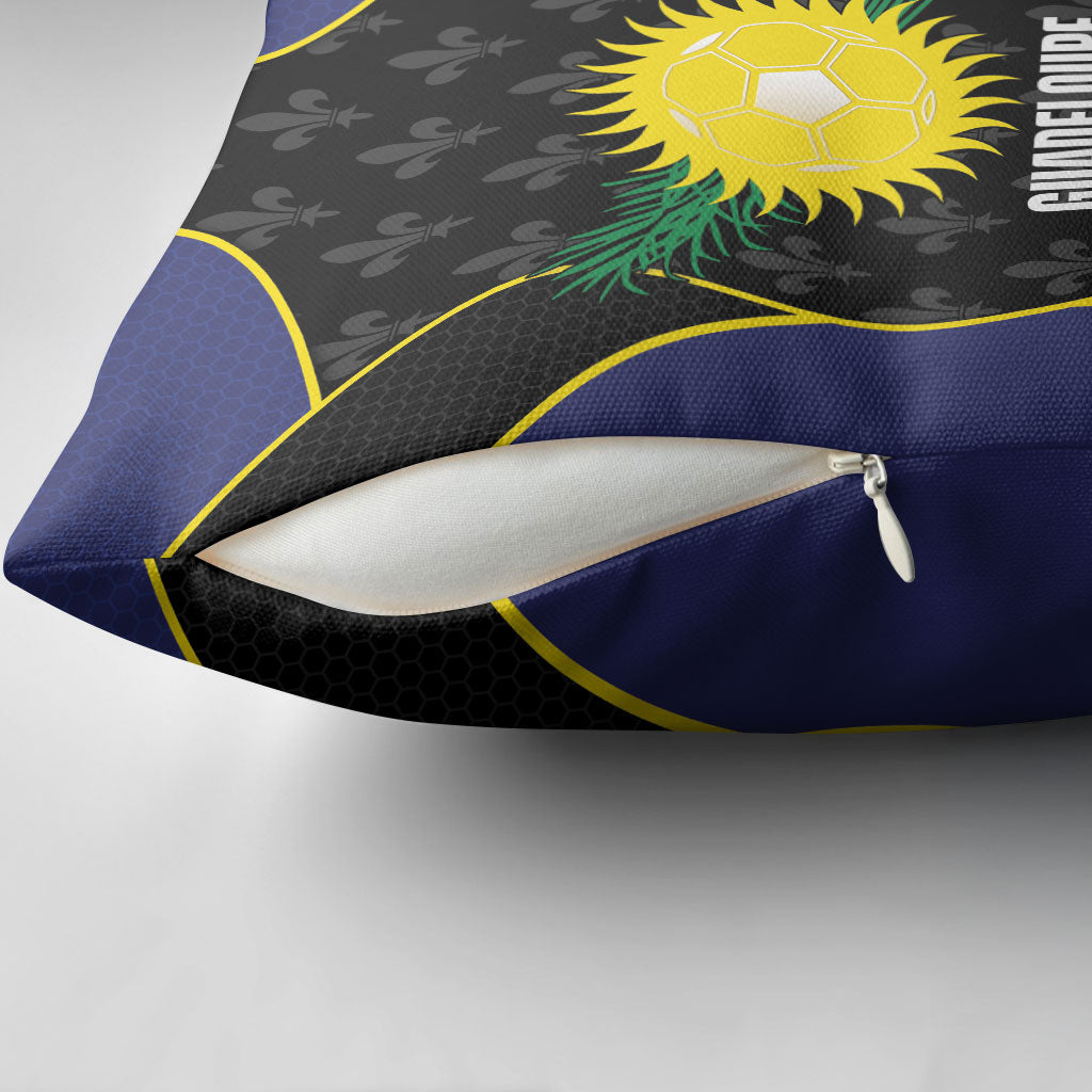 Guadeloupe Football Pillow Cover Allez Les Gwada Boys Flag Color