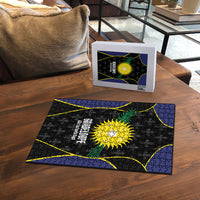Guadeloupe Football Puzzle Allez Les Gwada Boys Flag Color