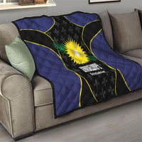 Guadeloupe Football Quilt Allez Les Gwada Boys Flag Color