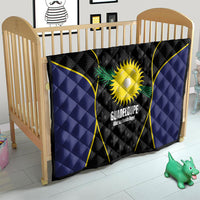 Guadeloupe Football Quilt Allez Les Gwada Boys Flag Color