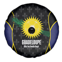 Guadeloupe Football Spare Tire Cover Allez Les Gwada Boys Flag Color
