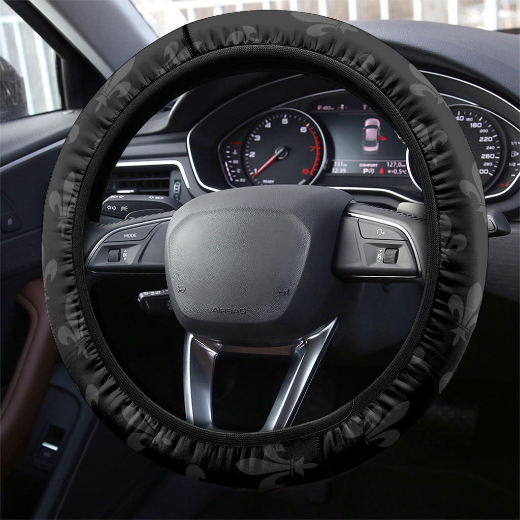 Guadeloupe Football Steering Wheel Cover Allez Les Gwada Boys Flag Color