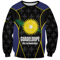 Guadeloupe Football Custom Sweatshirt Allez Les Gwada Boys Flag Color