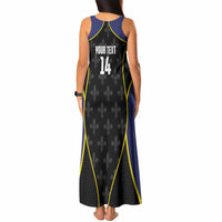 Guadeloupe Football Custom Tank Maxi Dress Allez Les Gwada Boys Flag Color