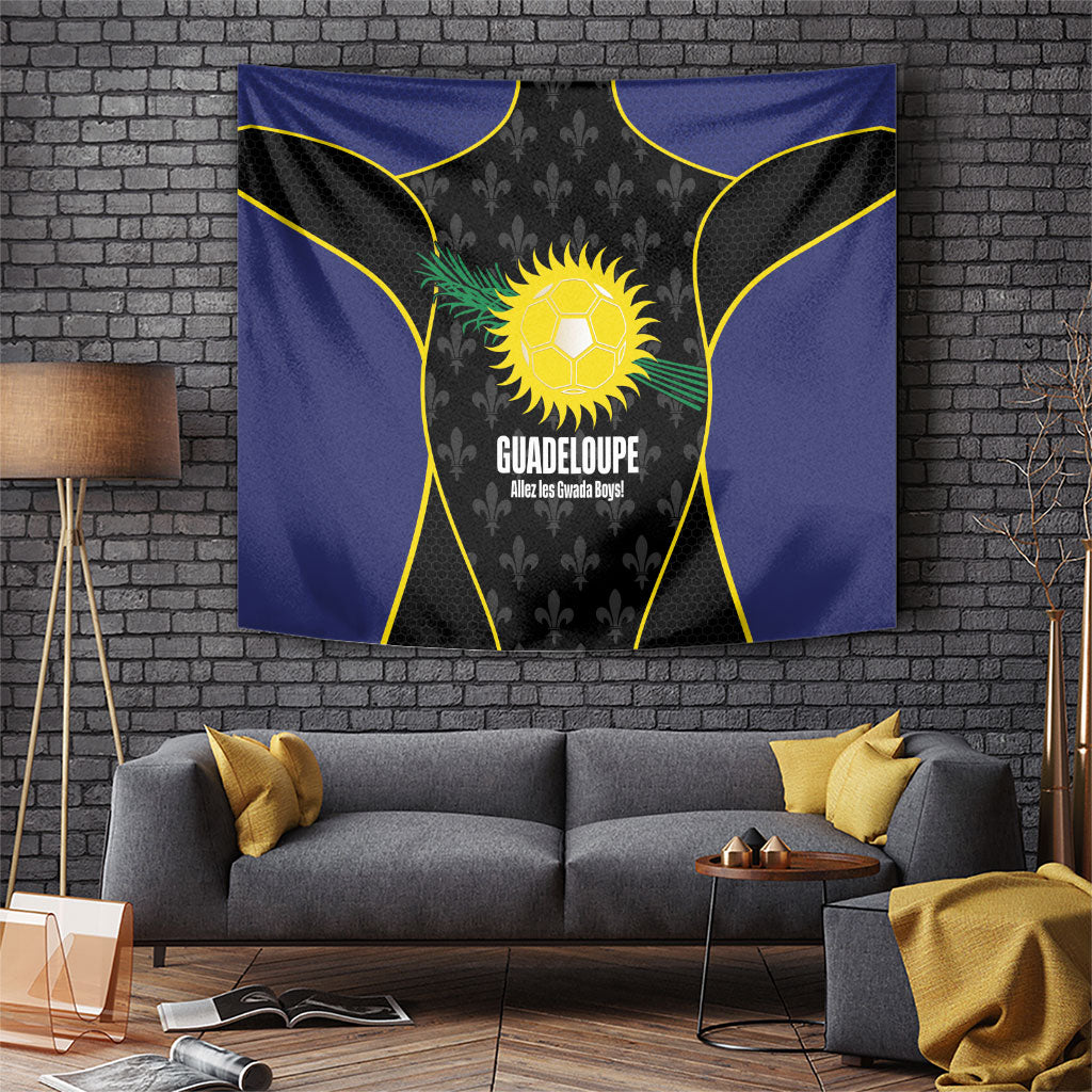 Guadeloupe Football Tapestry Allez Les Gwada Boys Flag Color