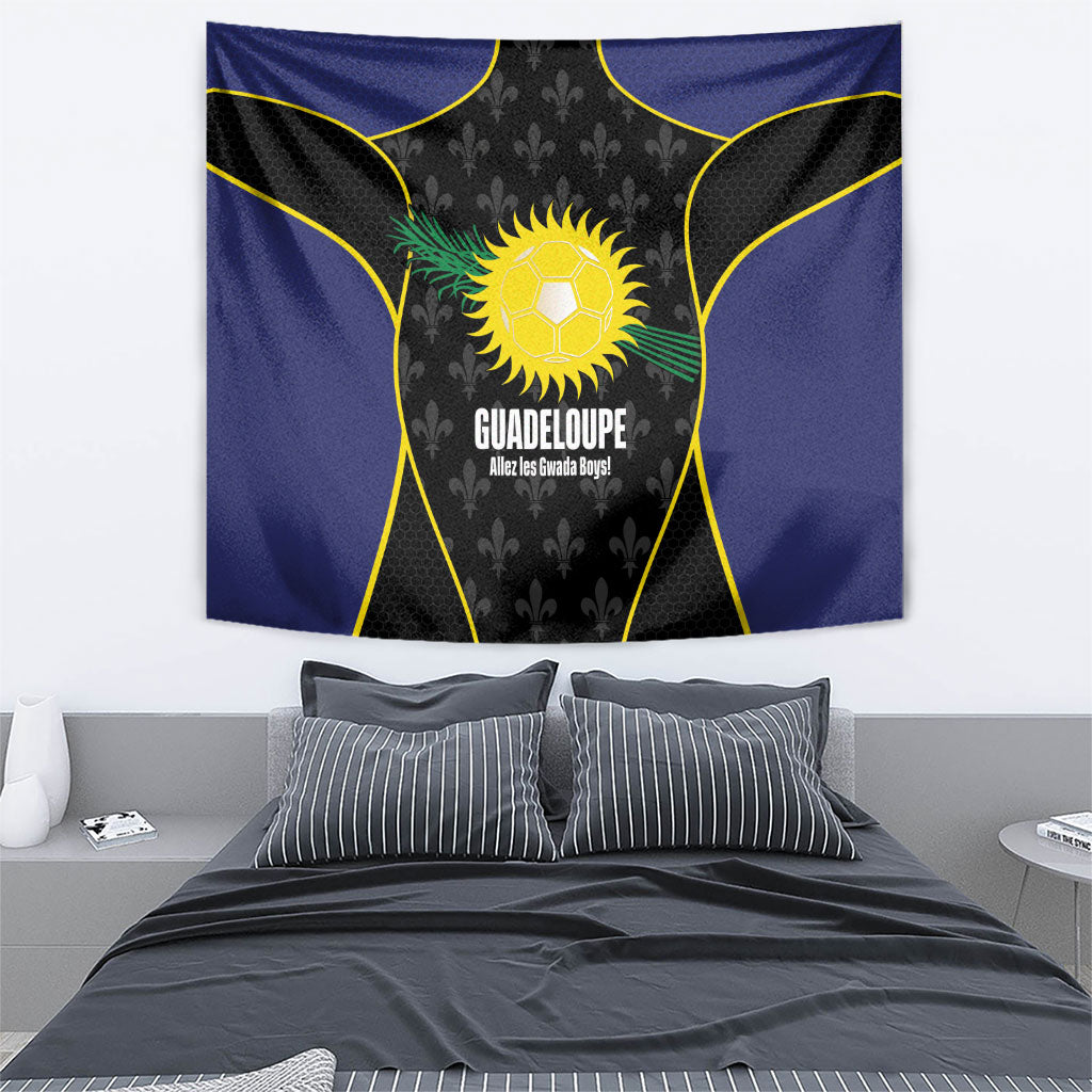Guadeloupe Football Tapestry Allez Les Gwada Boys Flag Color