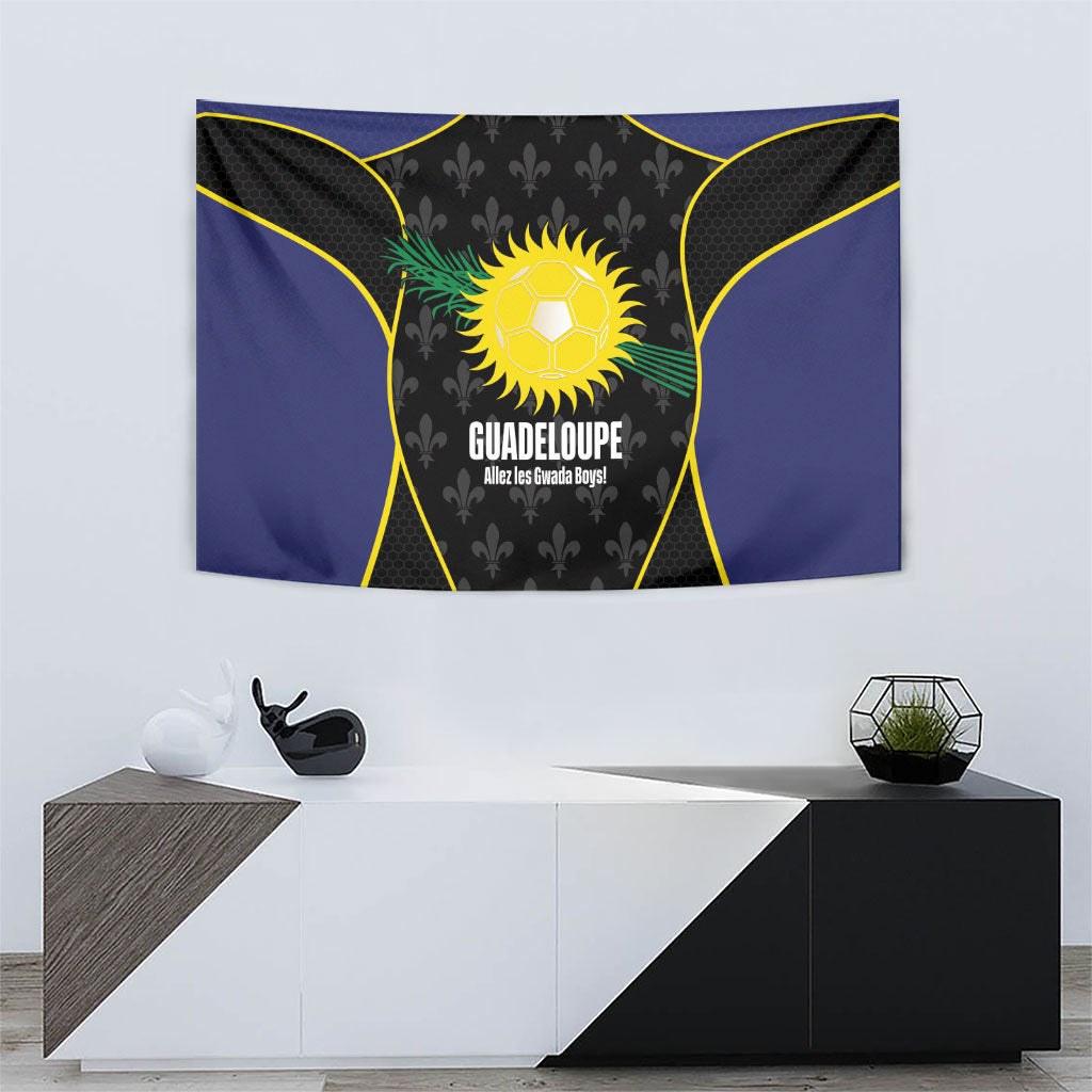 Guadeloupe Football Tapestry Allez Les Gwada Boys Flag Color