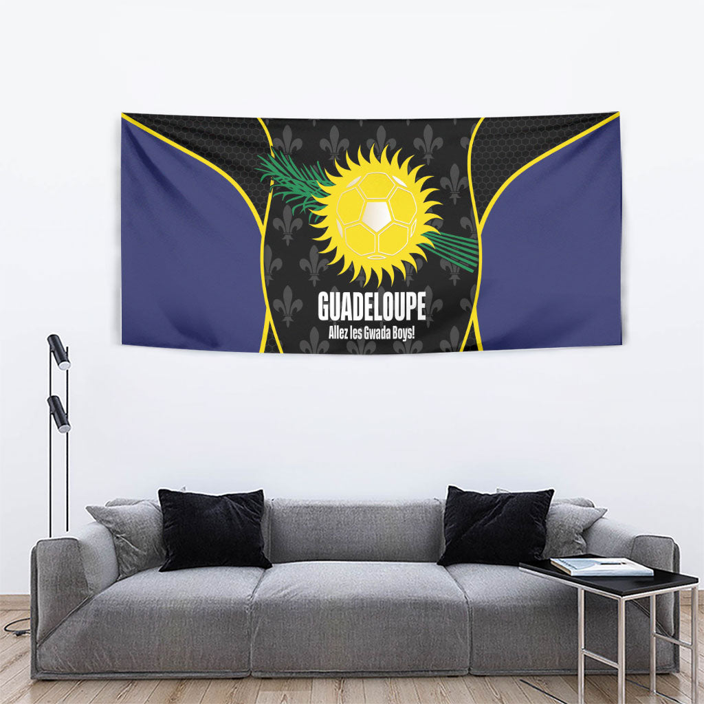 Guadeloupe Football Tapestry Allez Les Gwada Boys Flag Color
