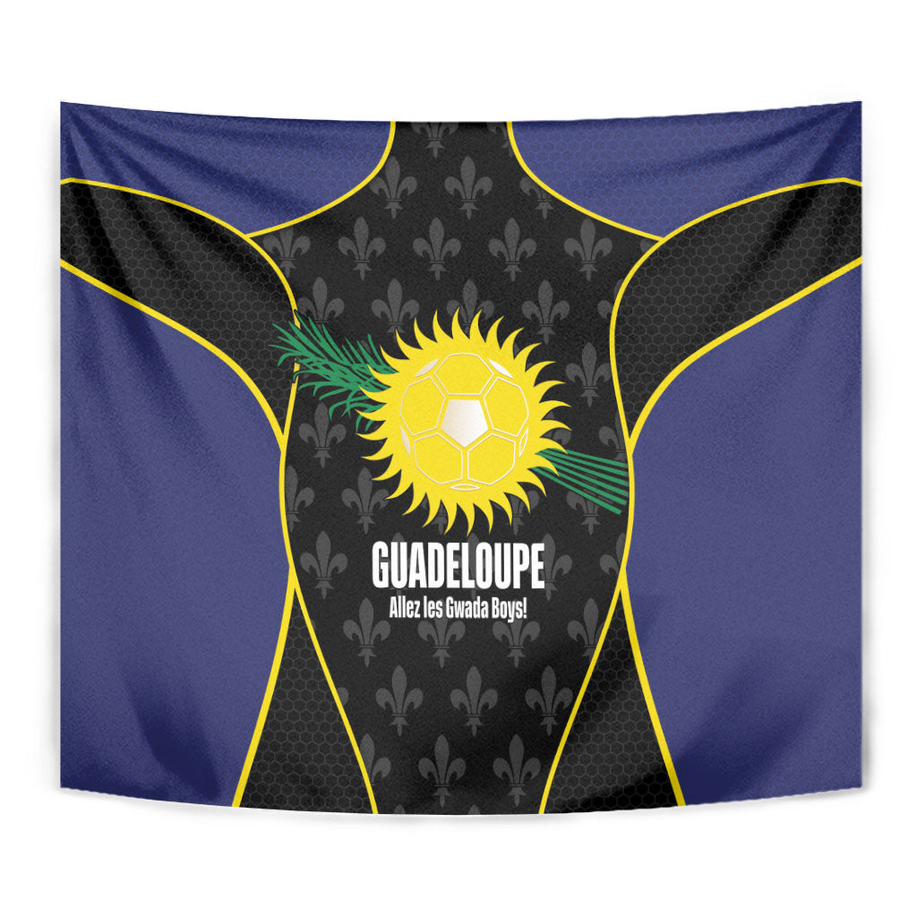 Guadeloupe Football Tapestry Allez Les Gwada Boys Flag Color