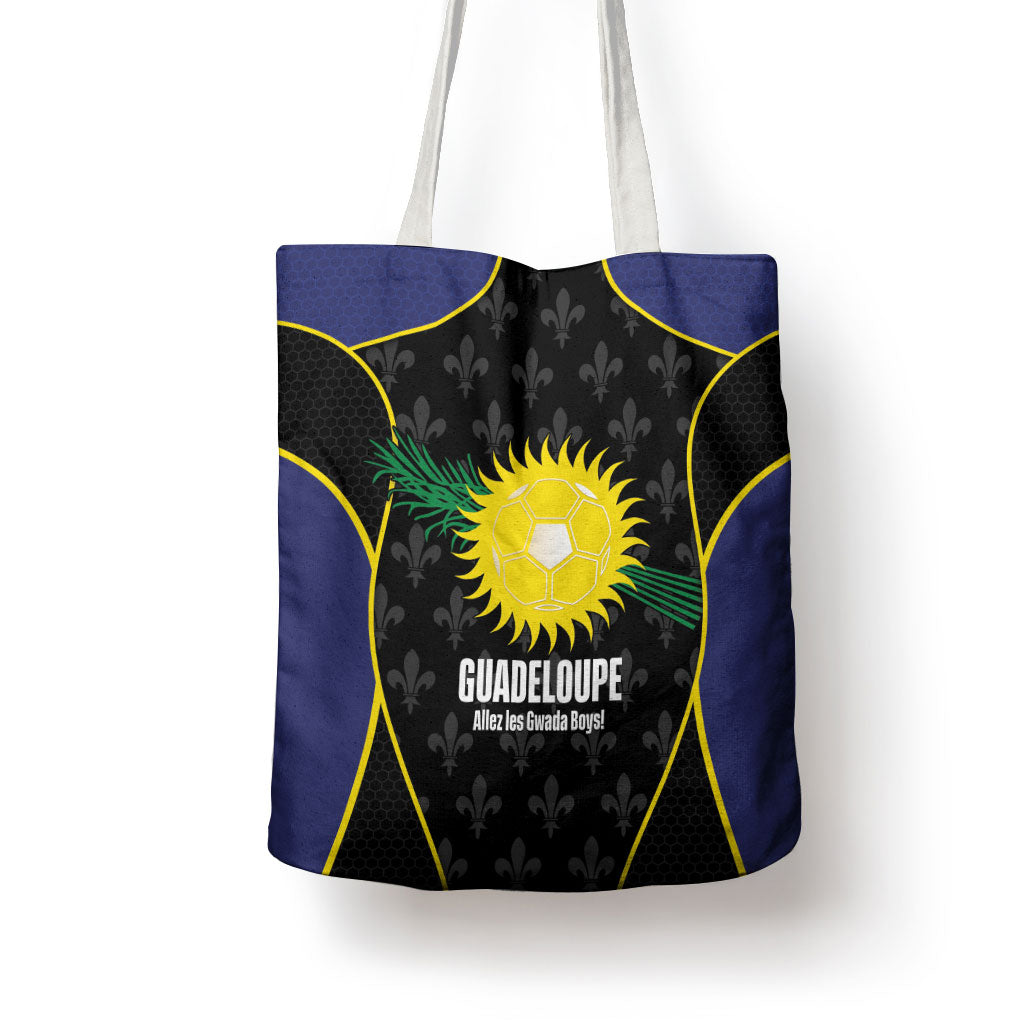 Guadeloupe Football Tote Bag Allez Les Gwada Boys Flag Color