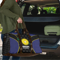 Guadeloupe Football Travel Bag Allez Les Gwada Boys Flag Color