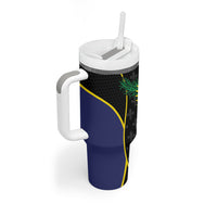 Guadeloupe Football Tumbler With Handle Allez Les Gwada Boys Flag Color
