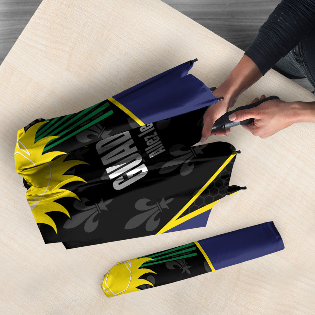 Guadeloupe Football Umbrella Allez Les Gwada Boys Flag Color