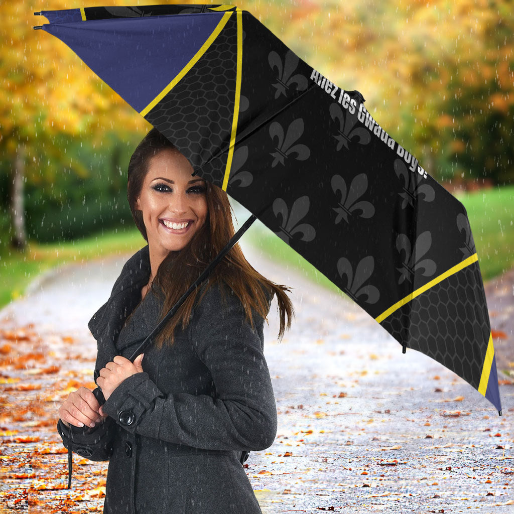 Guadeloupe Football Umbrella Allez Les Gwada Boys Flag Color