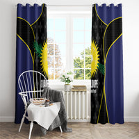 Guadeloupe Football Window Curtain Allez Les Gwada Boys Flag Color