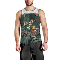 South Africa Rugby Men Tank Top Springboks 4th Champions World Cup Proud Bokke - Wonder Print Shop